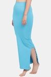Red Rose Cotton Infused Medium Control Flared Saree Shapewear - Aqua Blue — thumbnail 4